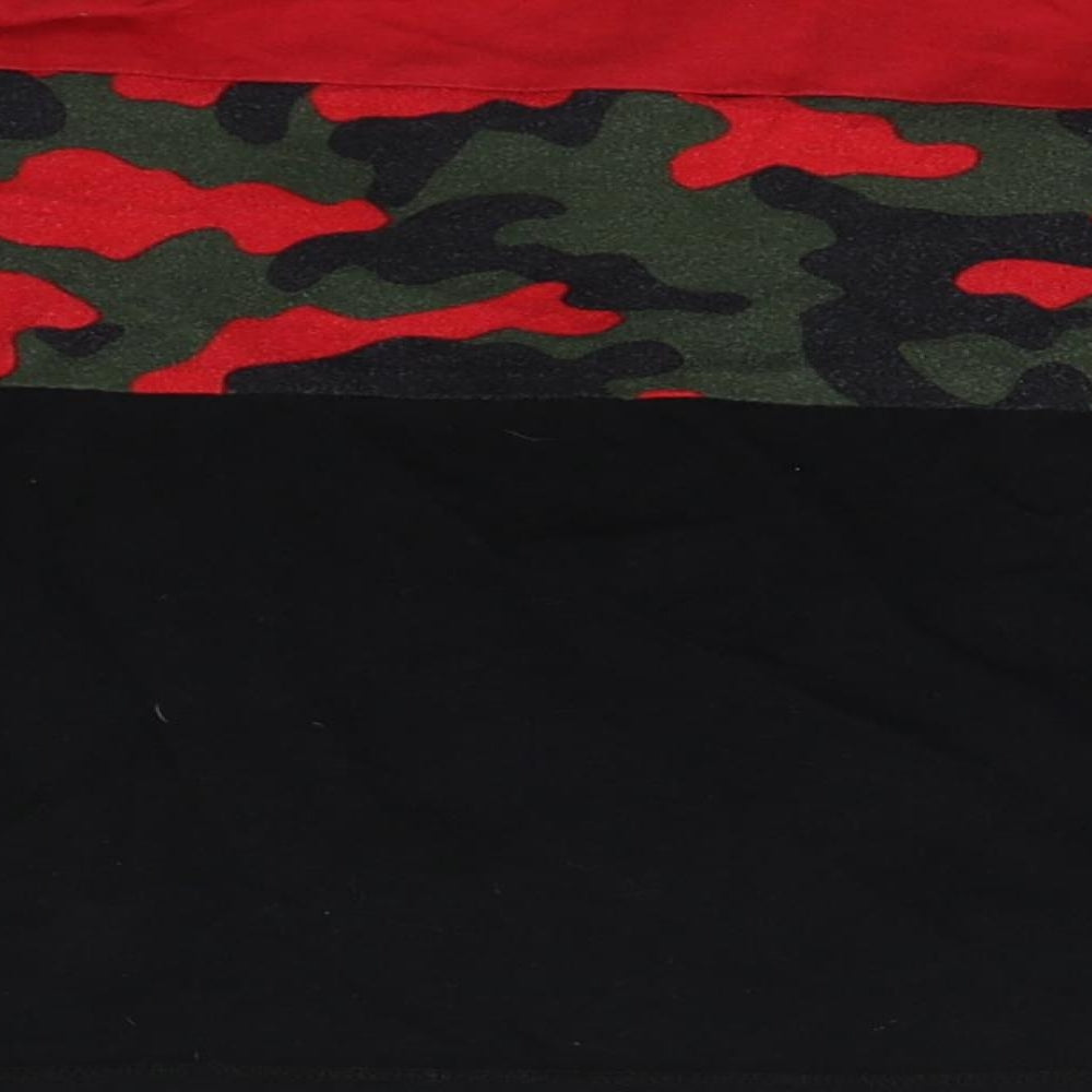 Next Boys Red Camouflage Pullover Sweatshirt Size 2-3 Years