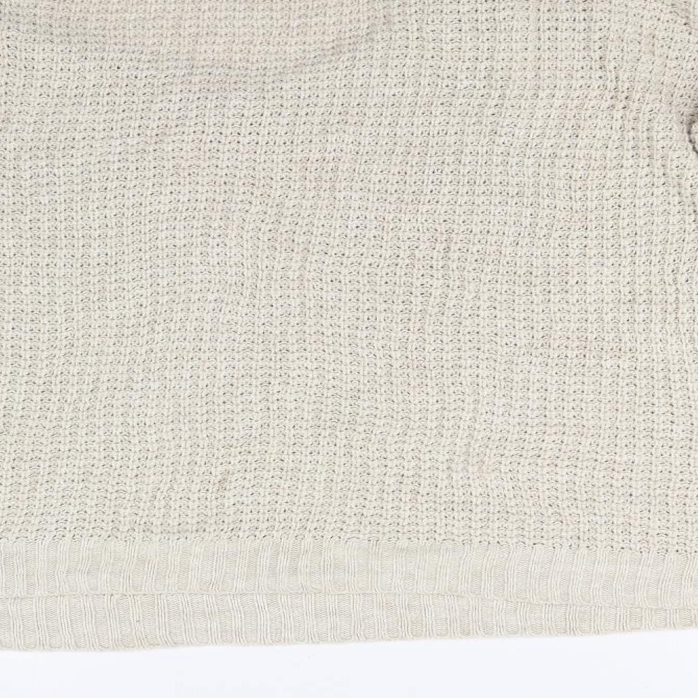 New Look Womens Beige Knit Pullover Jumper Size L