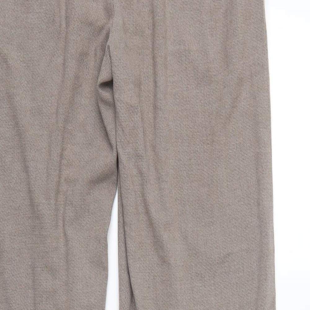 NEXT Womens Brown Trousers Size 12 L27.5 in