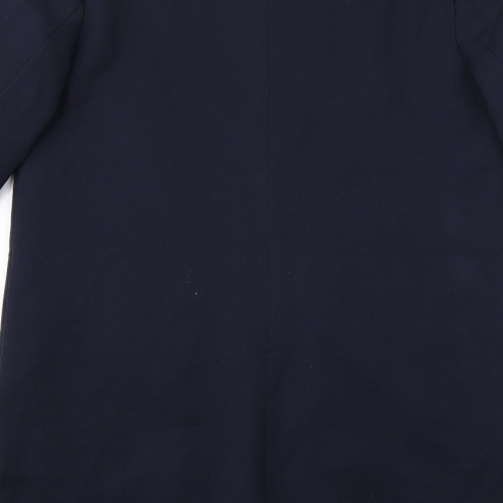 vero monda Womens Blue Overcoat Blazer Size M