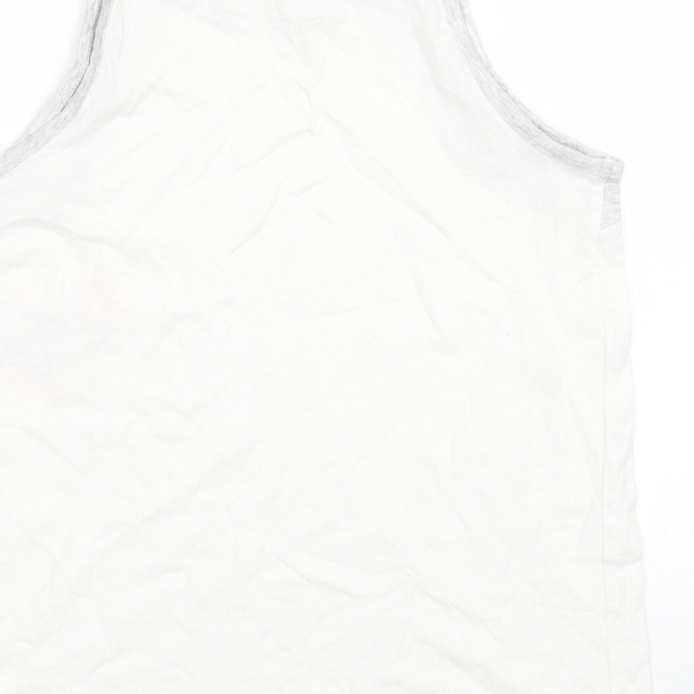 Marks & Spencer Girls White Basic Tank Size 12-13 Years