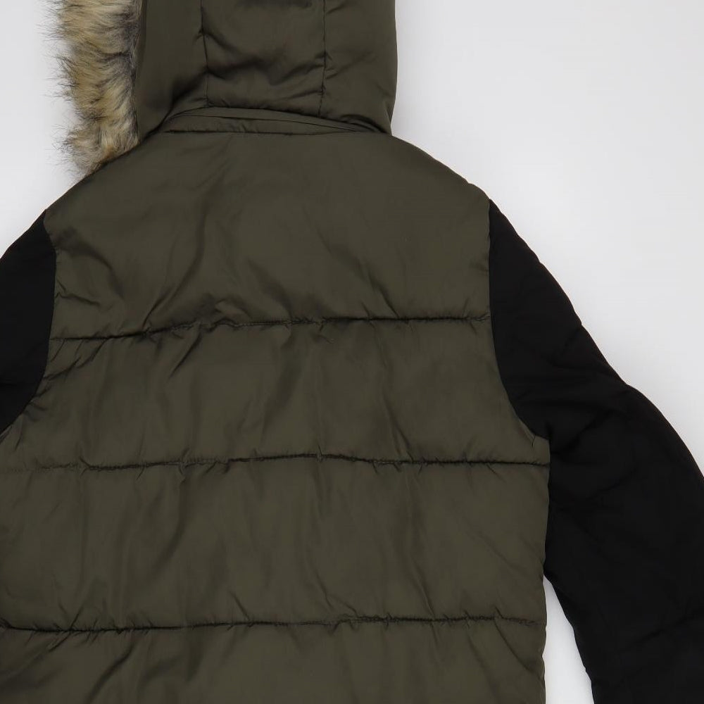 FB Sister Mens Green Puffer Jacket Jacket Size S