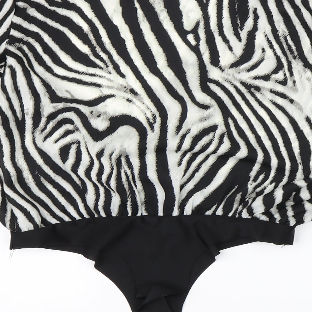 Nanaa Womens Multicoloured Animal Print Bodysuit One-Piece Size 10