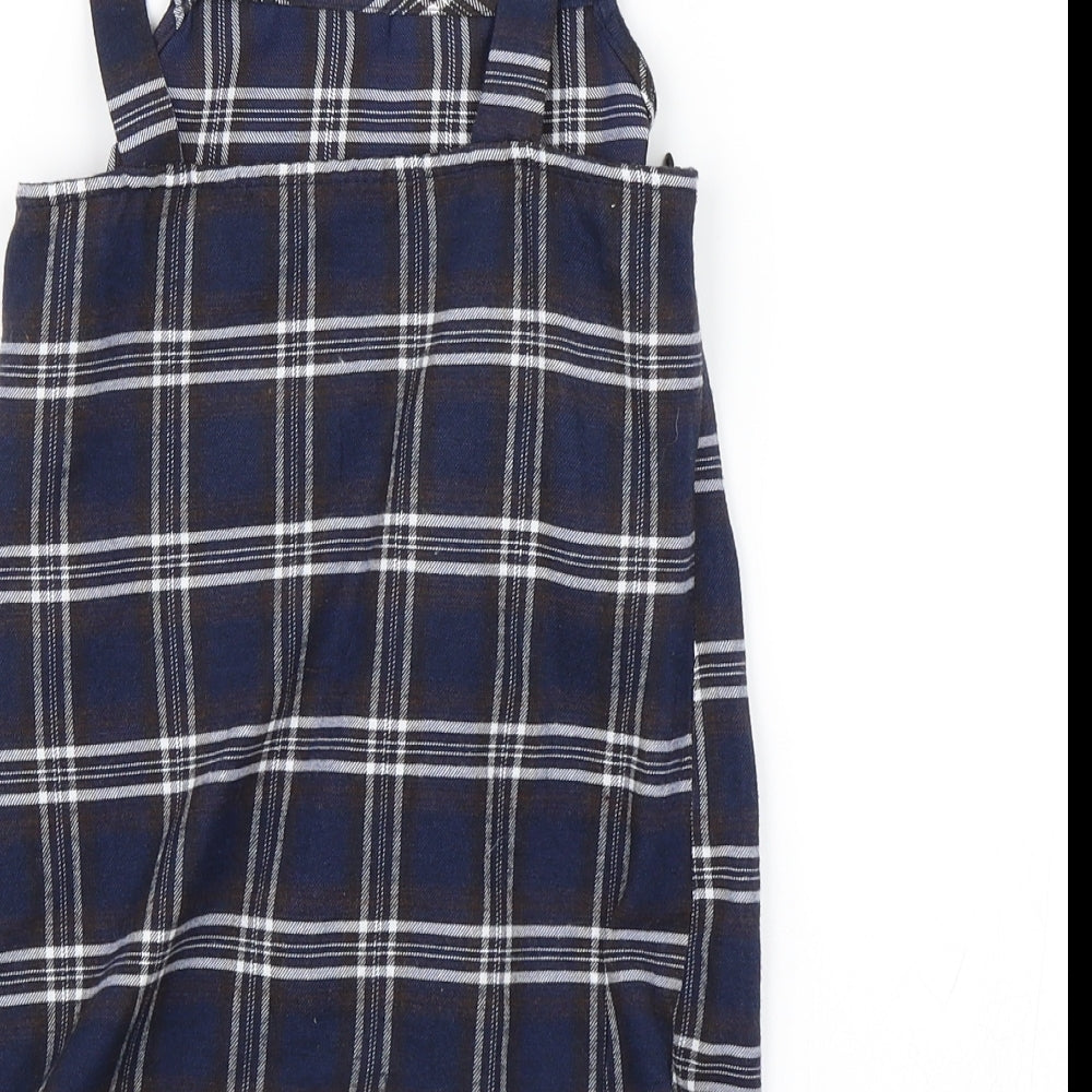 SheIn Girls Blue Check A-Line Size 8 Years