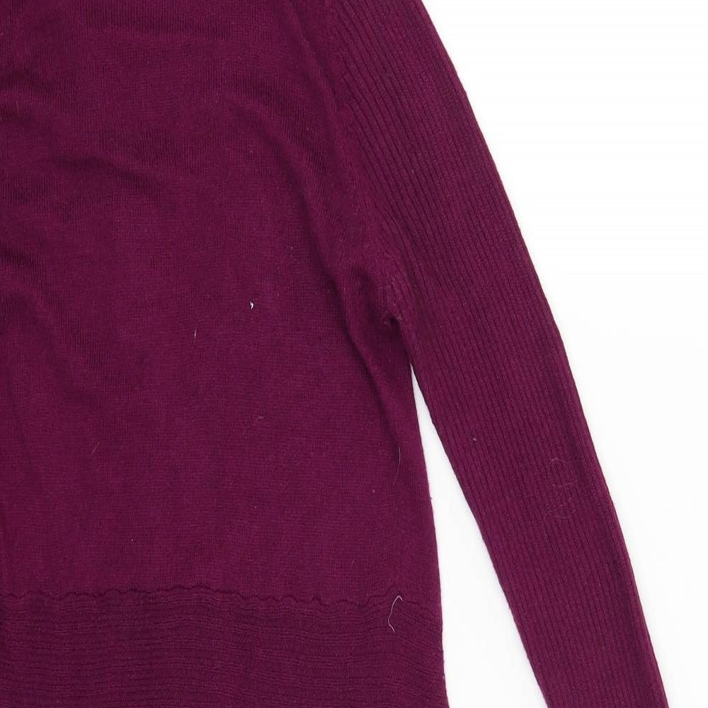 George Womens Purple Kimono Blouse Size 10