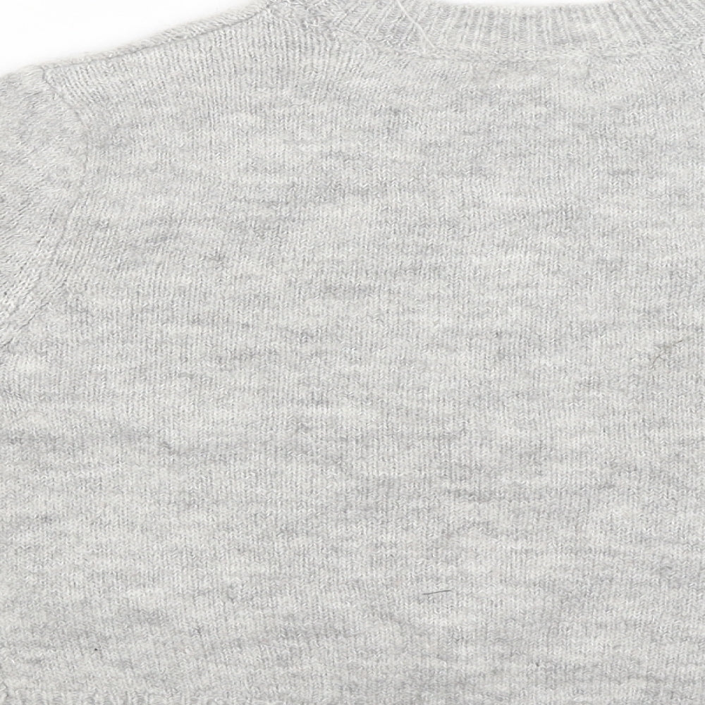 Primark Girls Grey Pullover Jumper - Team Unicorn