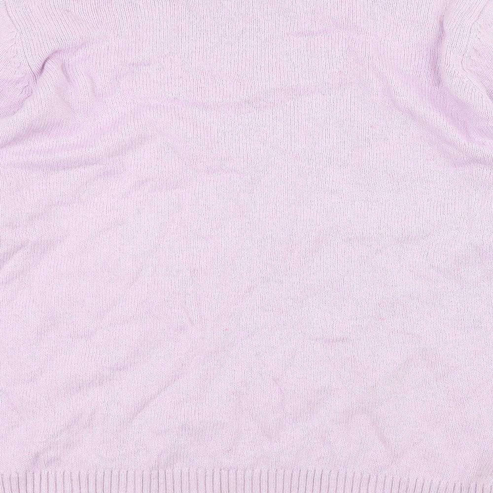 ISLE Womens Purple Pullover Jumper Size M