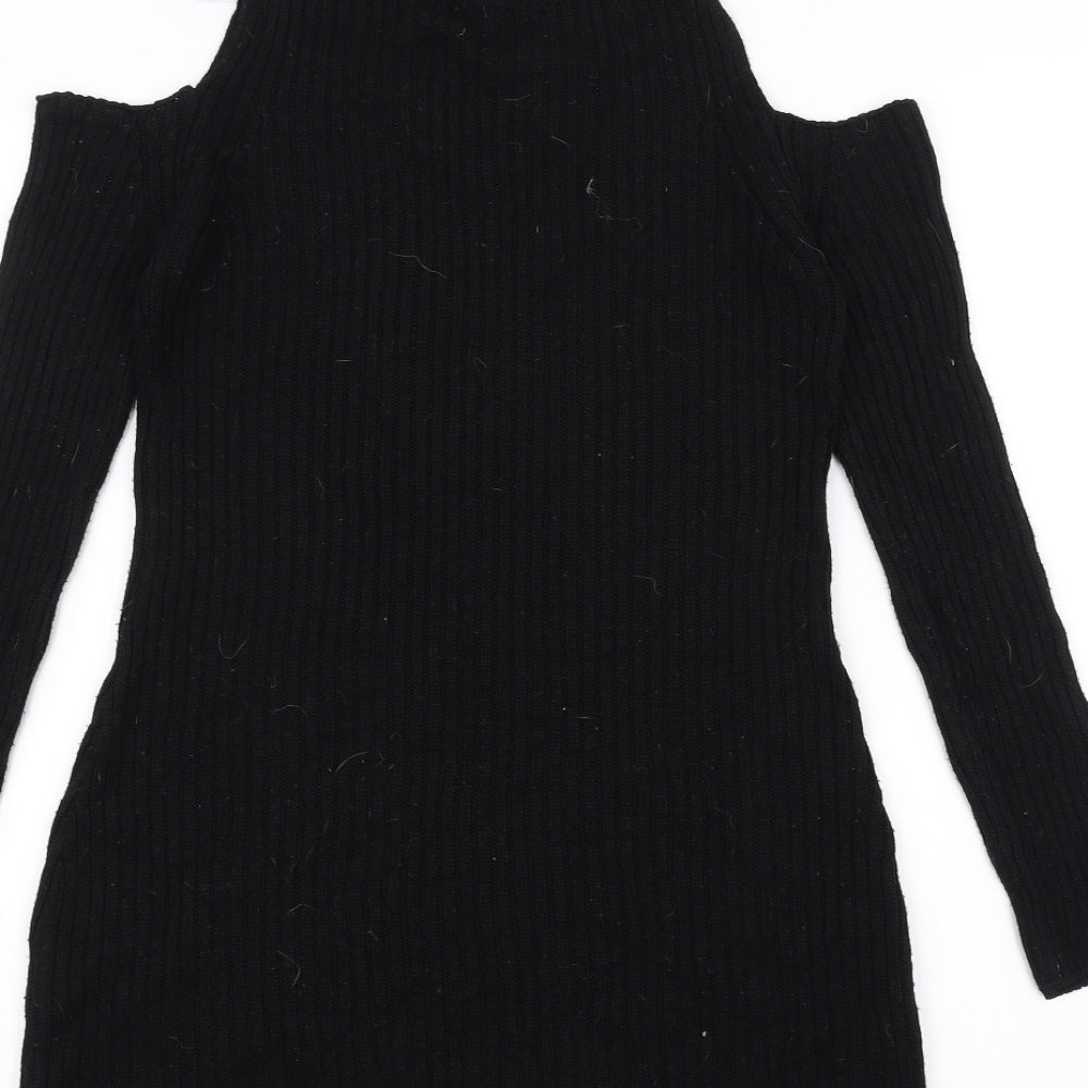 Select Womens Black Basic T-Shirt Size 6