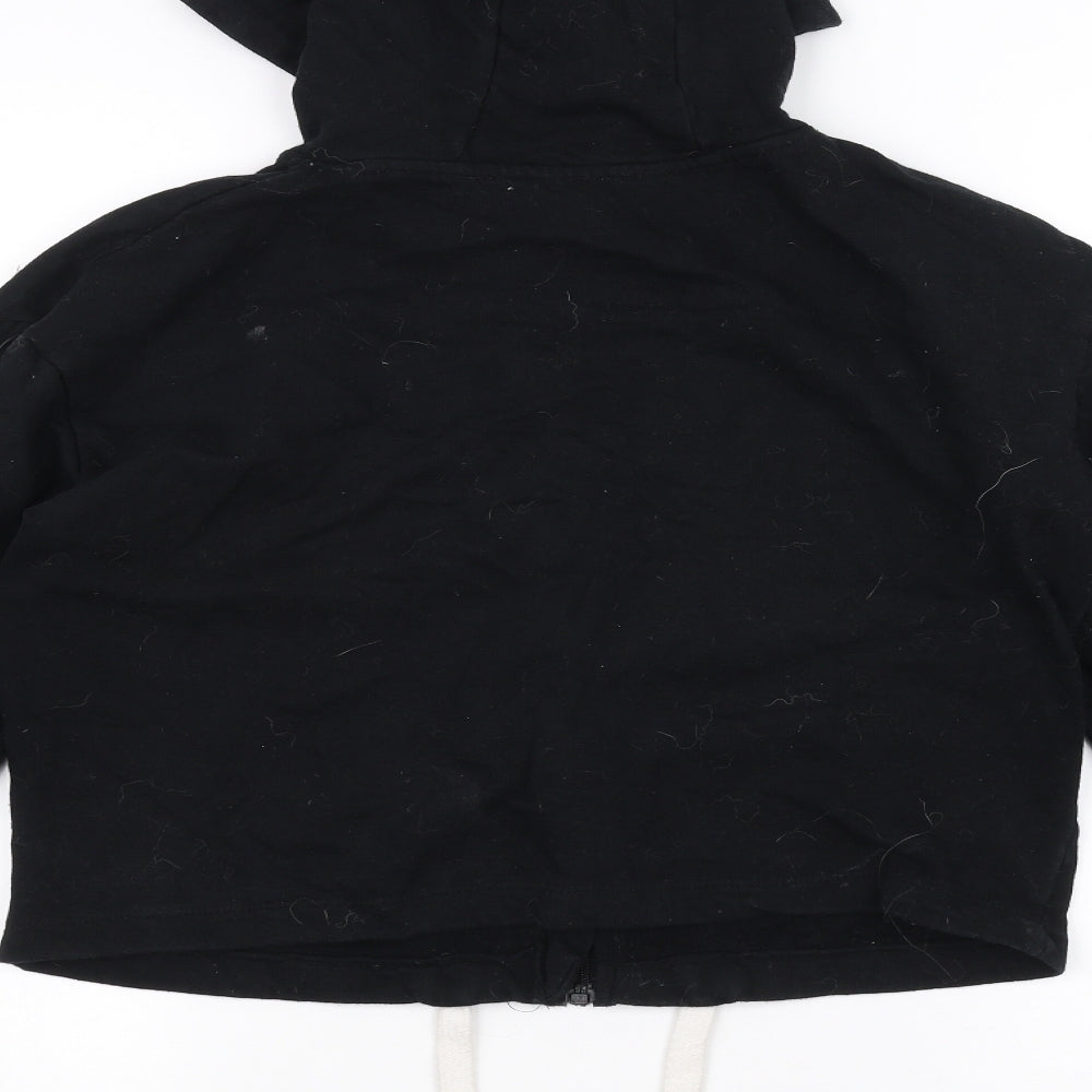 E-vie Girls Black Full Zip Hoodie Size 13-14 Years