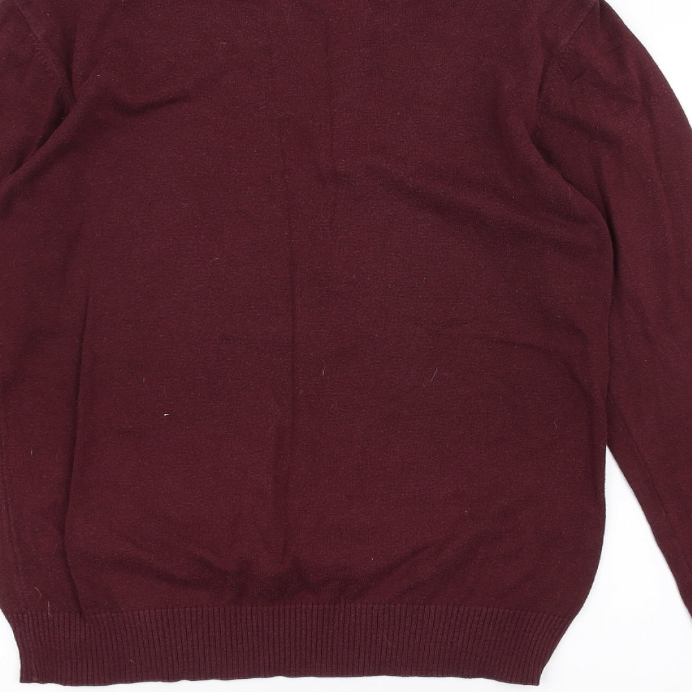 River Island Mens Red Pullover Jumper Size S