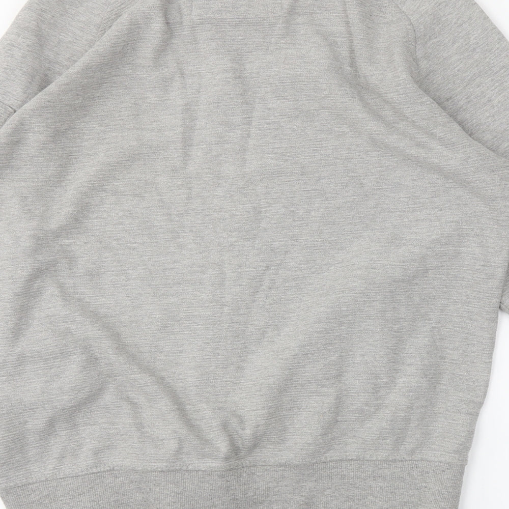 Genetic Apparel Mens Grey Full Zip Sweatshirt Size L