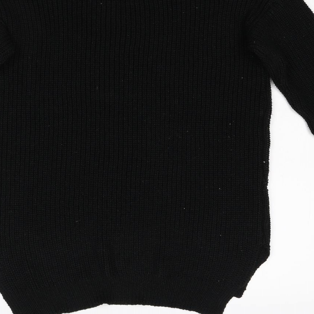 Primark Womens Black Knit Pullover Jumper Size XS