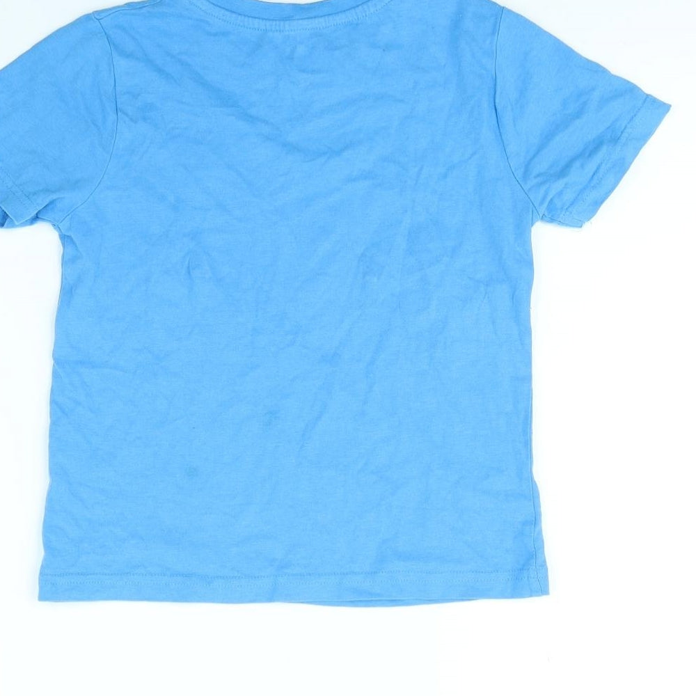 Nutmeg Boys Blue Basic T-Shirt Size 5 Years - Animal