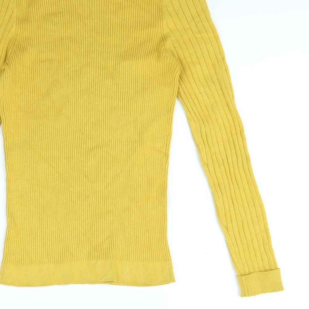 New Look Womens Yellow Pullover Jumper Size 14