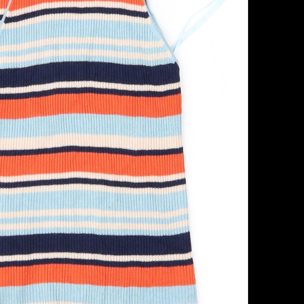 Atmosphere Womens Multicoloured Striped Vest Jumper Size 14