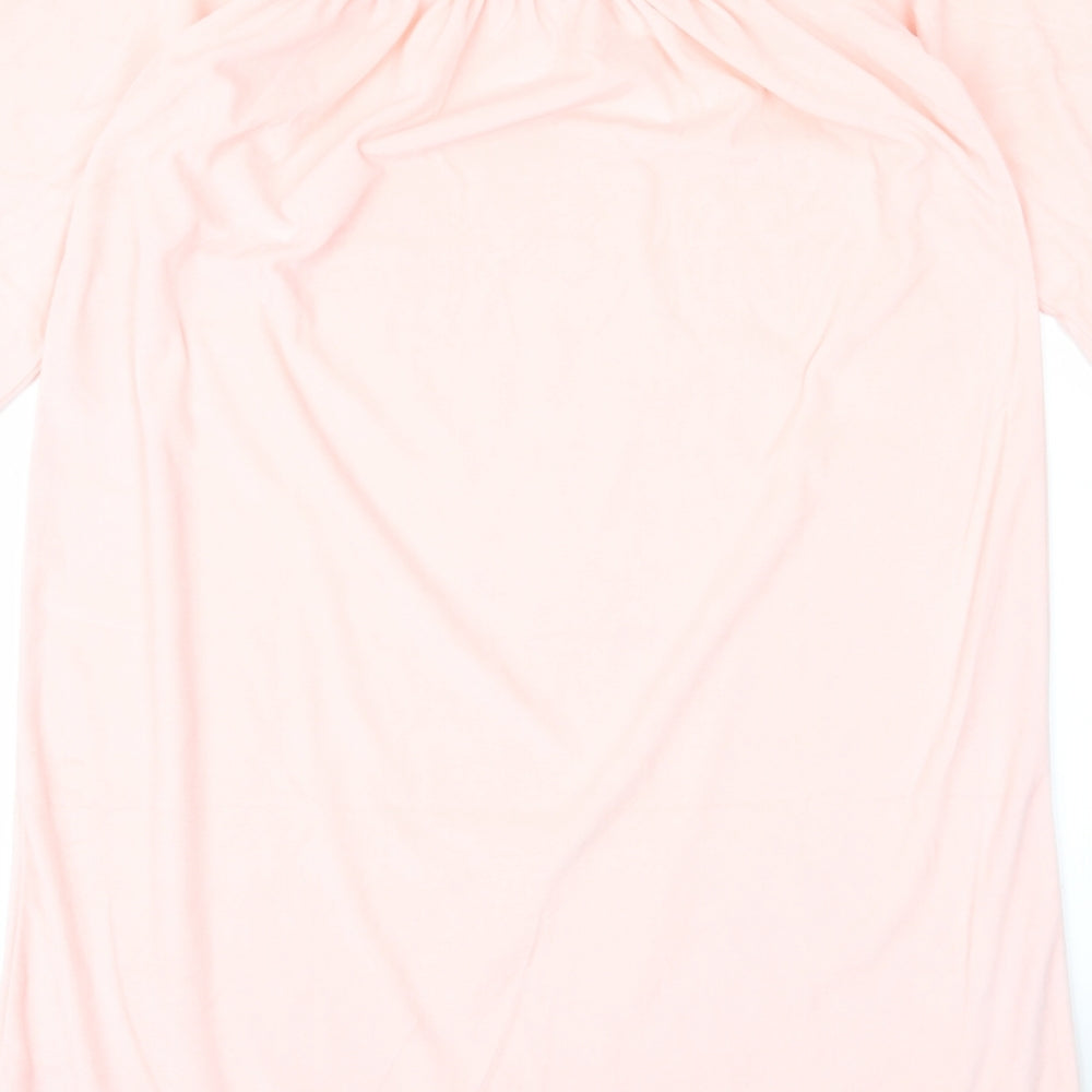 viv Womens Pink T-Shirt Dress Size 10