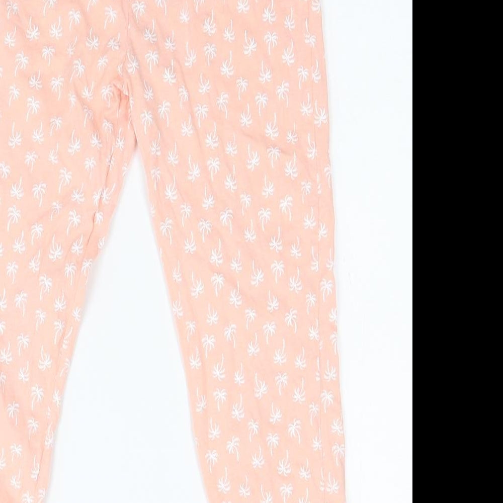 Primark Girls Pink Floral Pyjama Pants Size 7-8 Years
