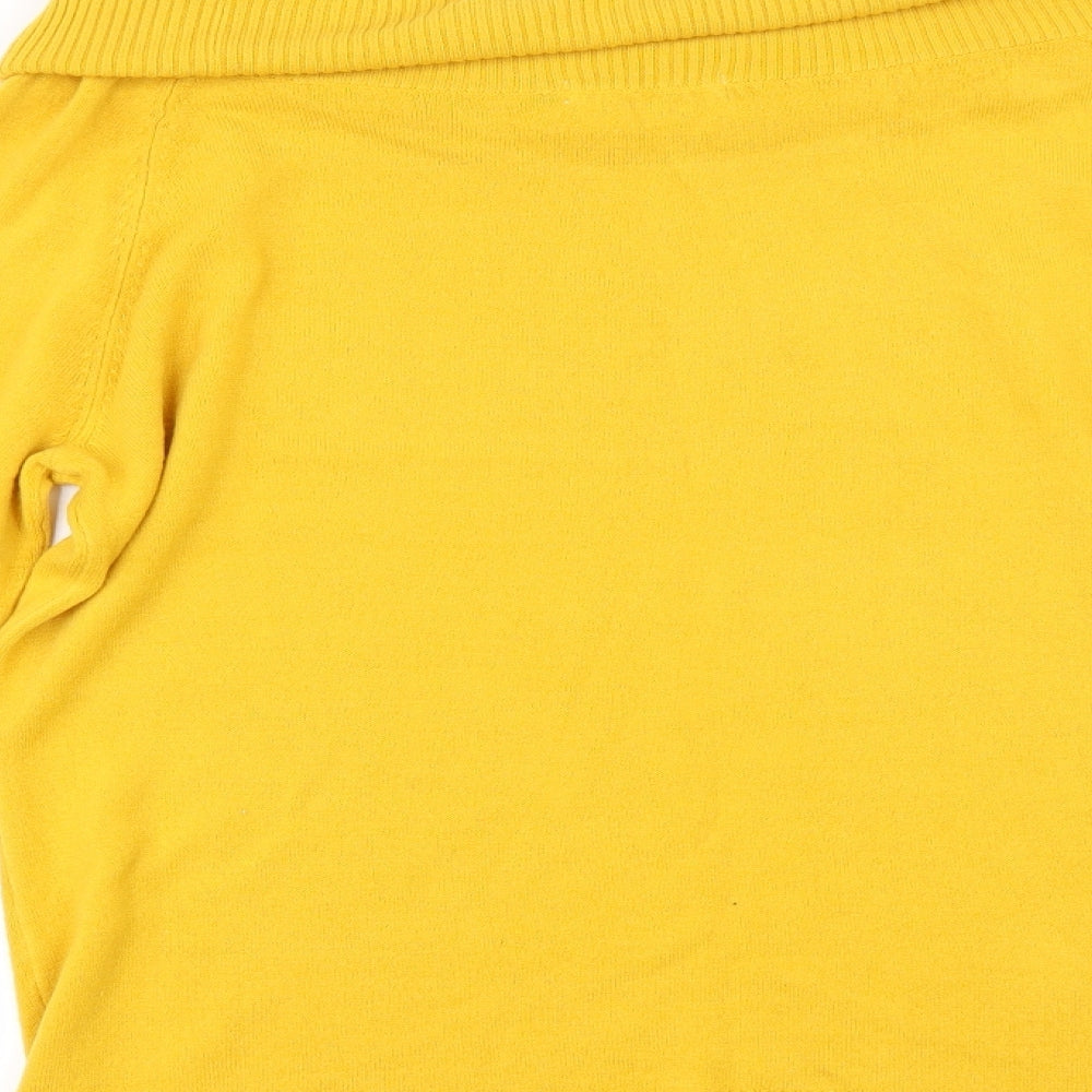TU Womens Yellow Pullover Jumper Size 14