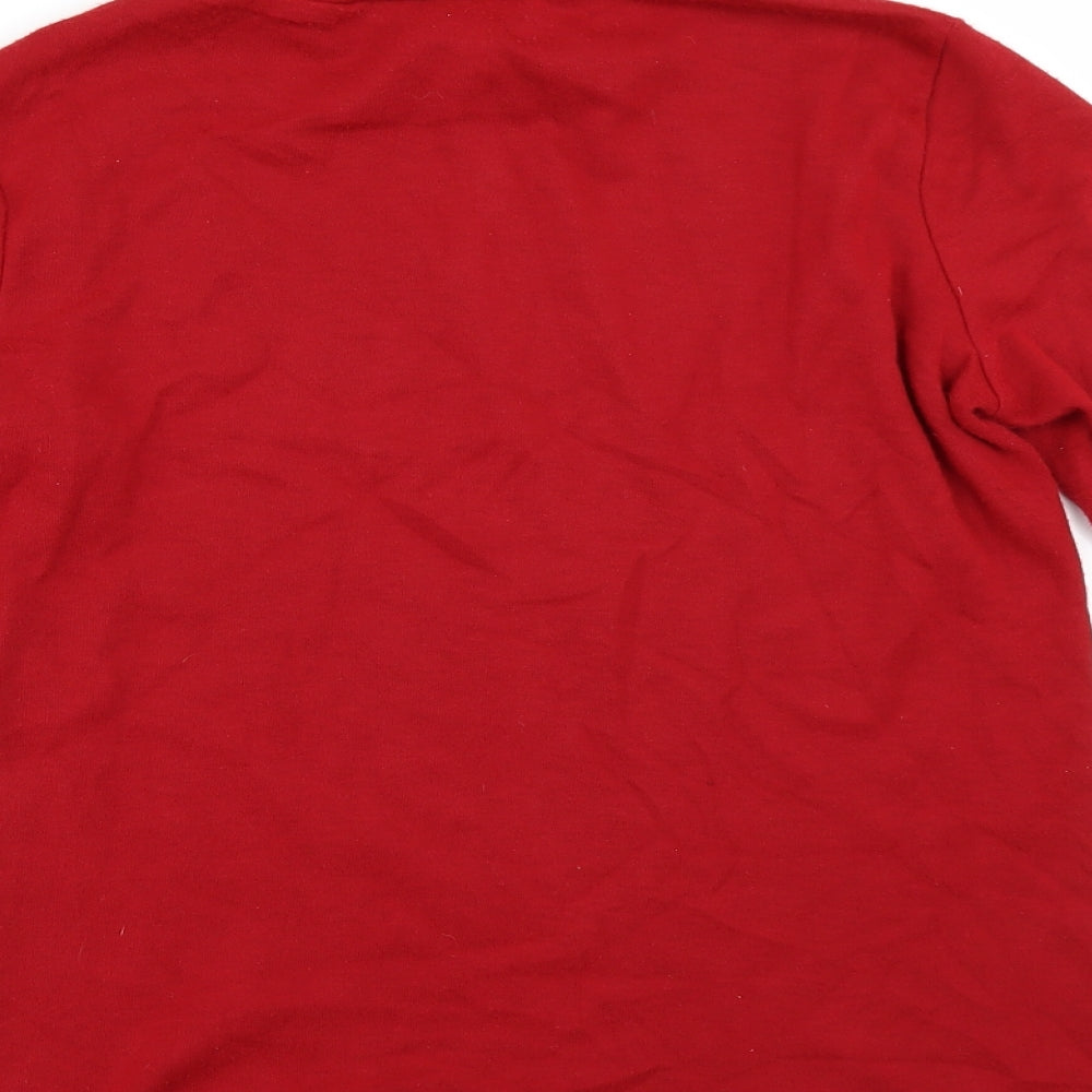afibel Womens Red Jumper Size 14