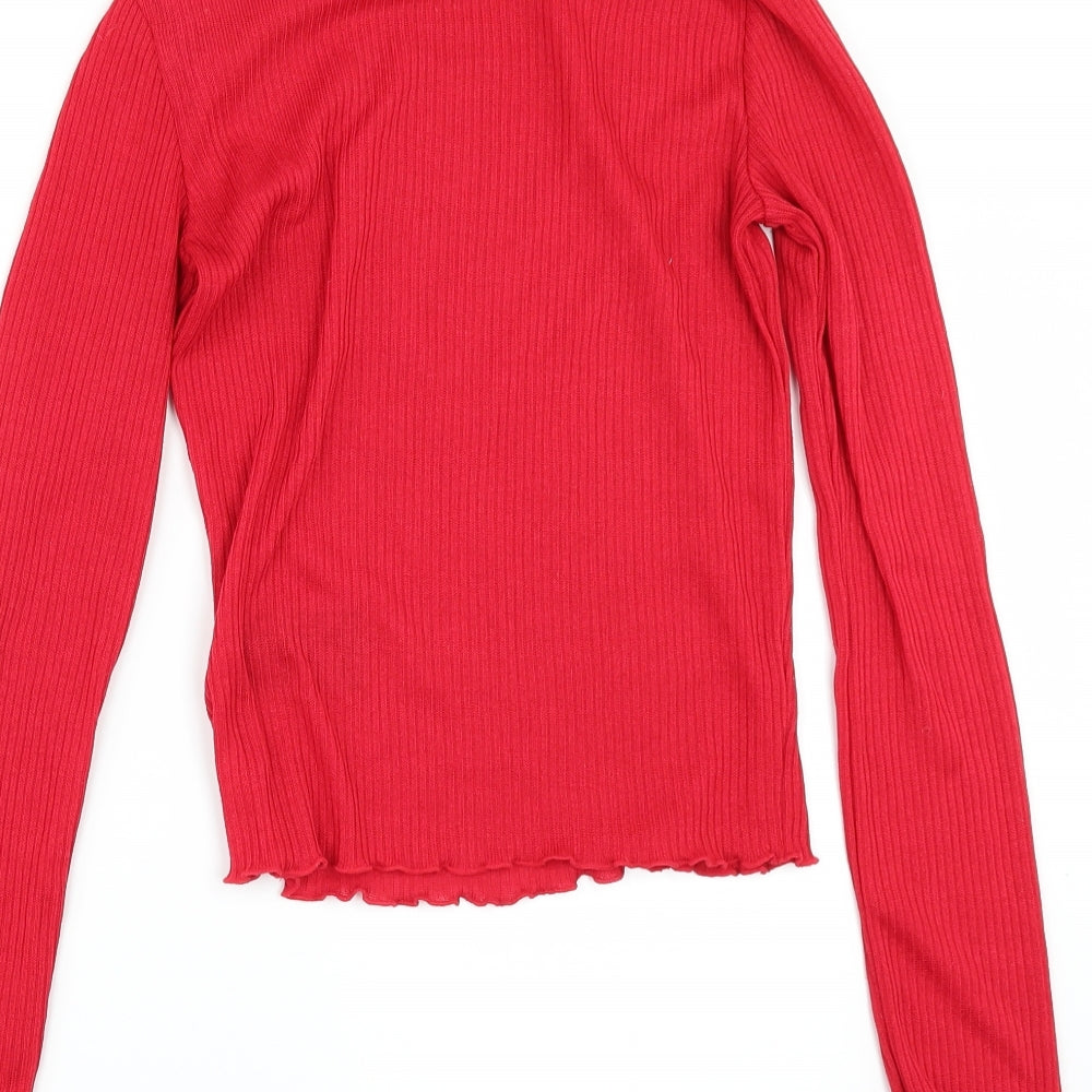 Divided by H&M Womens Red Pullover Jumper Size XS