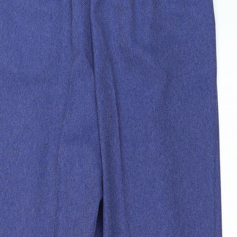 EWM Womens Blue Trousers Size 10 L26 in