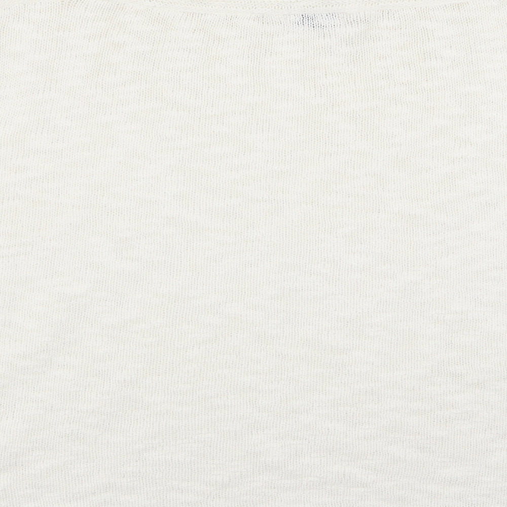 minute Womens White Pullover Jumper Size XL