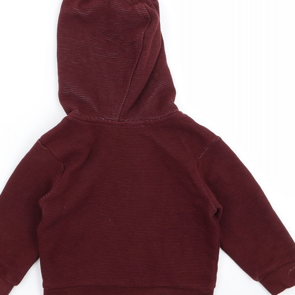 Primark Boys Brown Full Zip Jumper Size 9-12 Months