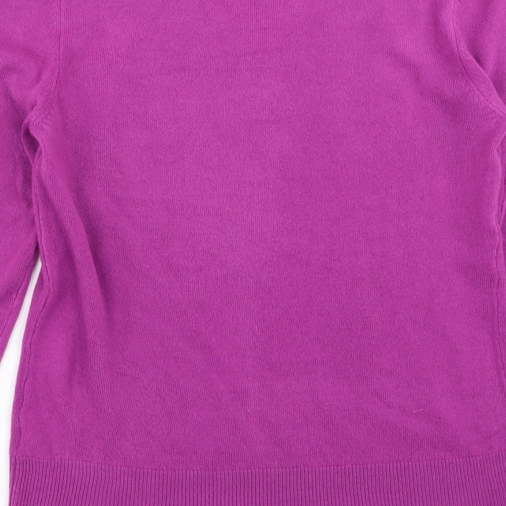 Per Una Womens Purple Pullover Jumper Size 10