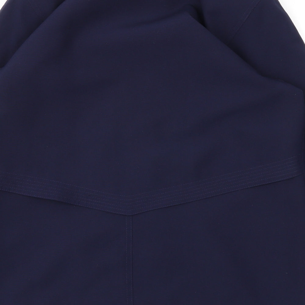 David Barry Womens Blue Jacket Blazer Size 10