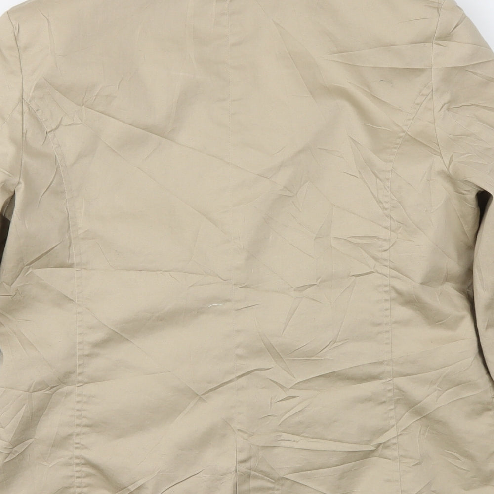 KWOMAN Womens Beige Jacket Blazer Size L