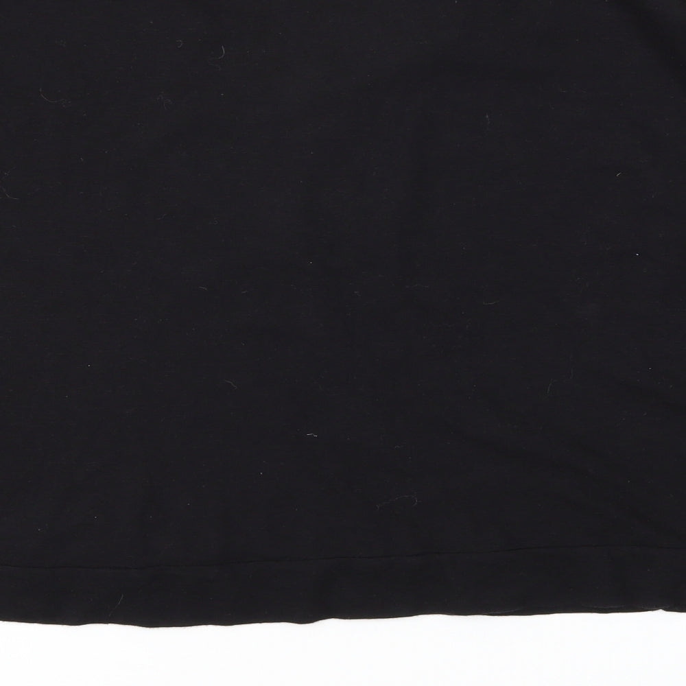 Primark Womens Black Animal Print Top Pyjama Top Size 14