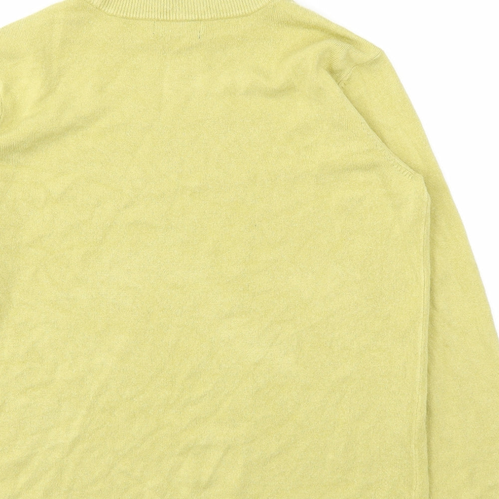 Bonmarché Womens Yellow Pullover Jumper Size M