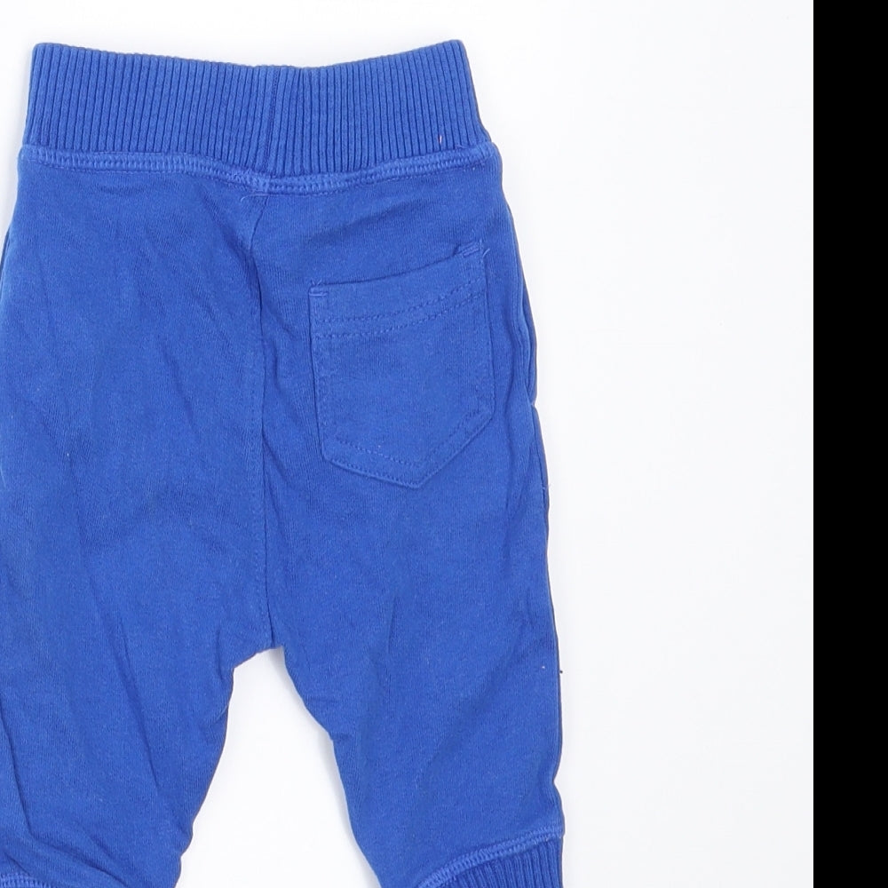 Mothercare Baby Blue Jogger Trousers Size 3-6 Months