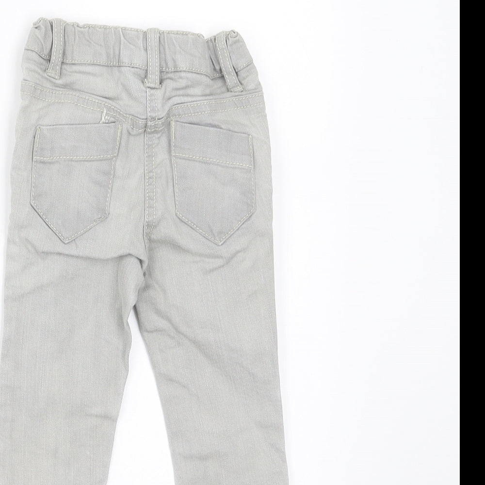 Next Baby Grey Denim Jeans Size 3-6 Months