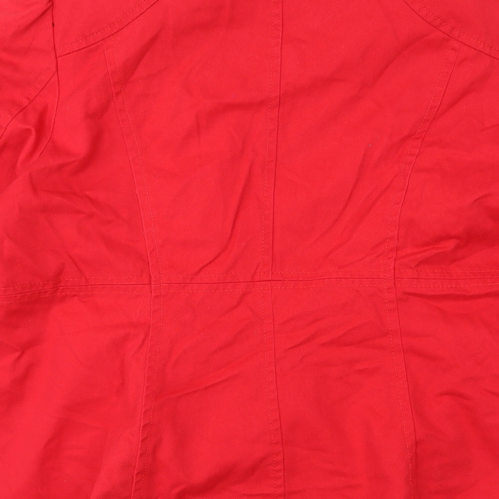 George Womens Red Jacket Coat Size 18