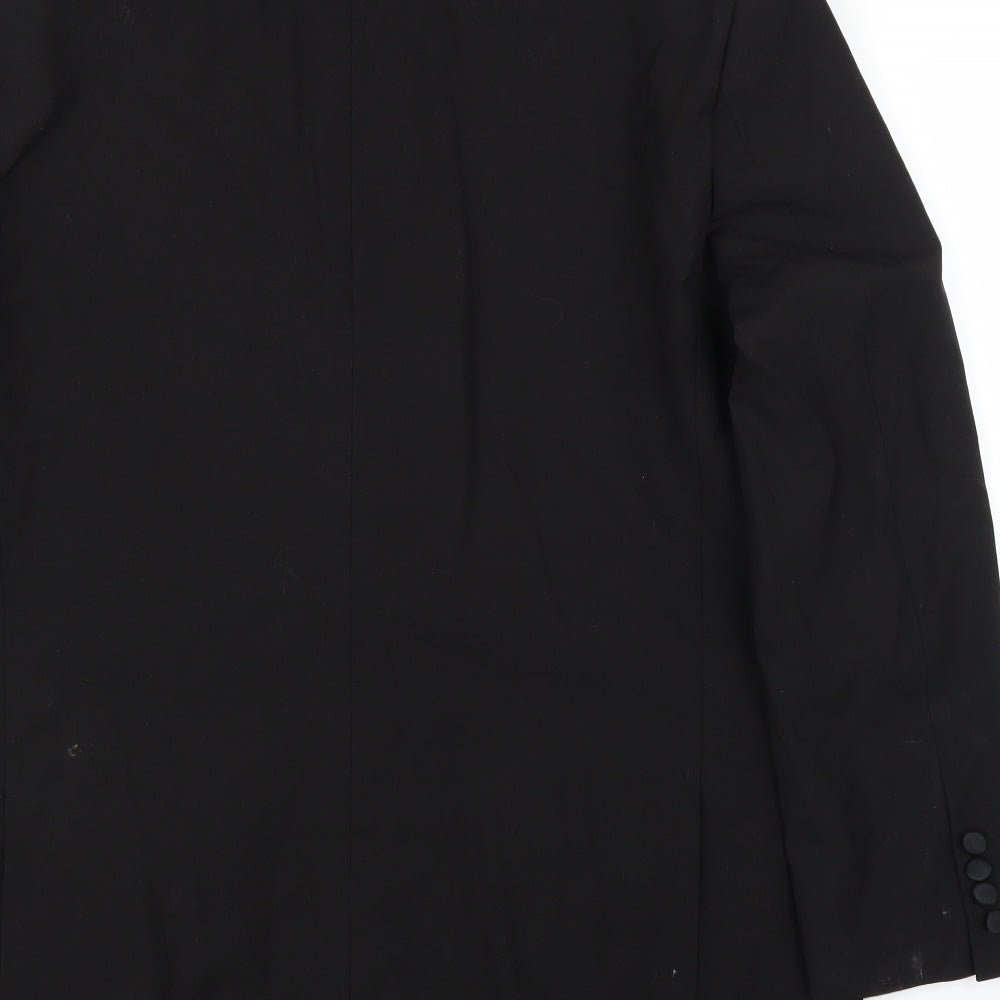 Limited Collection Mens Black Jacket Suit Jacket Size 42