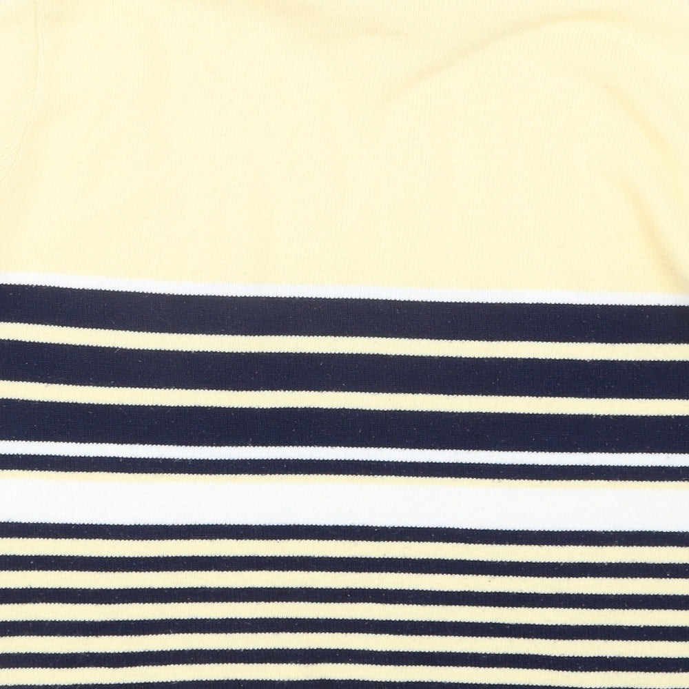 CHIC Womens Ivory Striped Knit Pullover Jumper Size S
