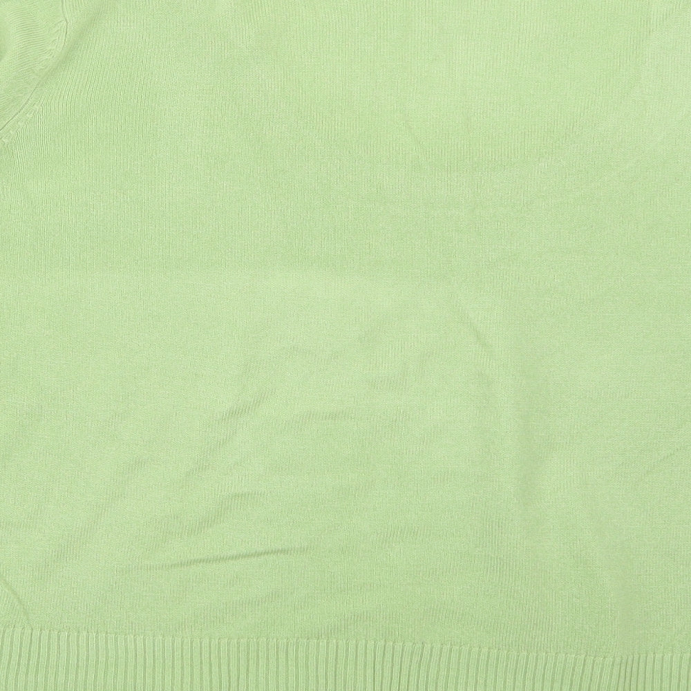 Nightingales Womens Green Knit Pullover Jumper Size L