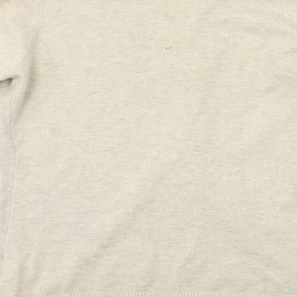 d&Z Womens Beige Knit Pullover Jumper Size 10