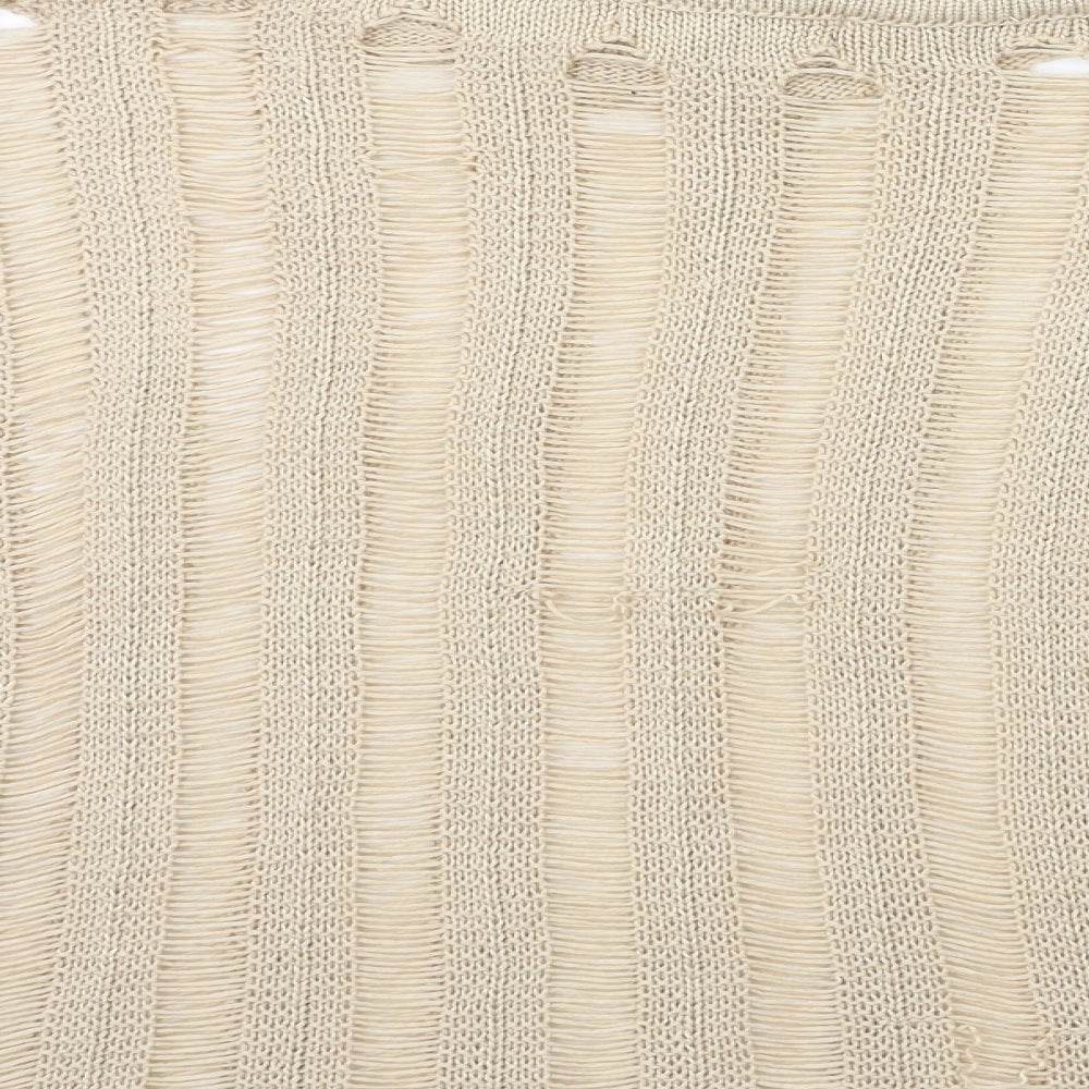Marks & Spencer Womens Beige Knit Pullover Jumper Size 8