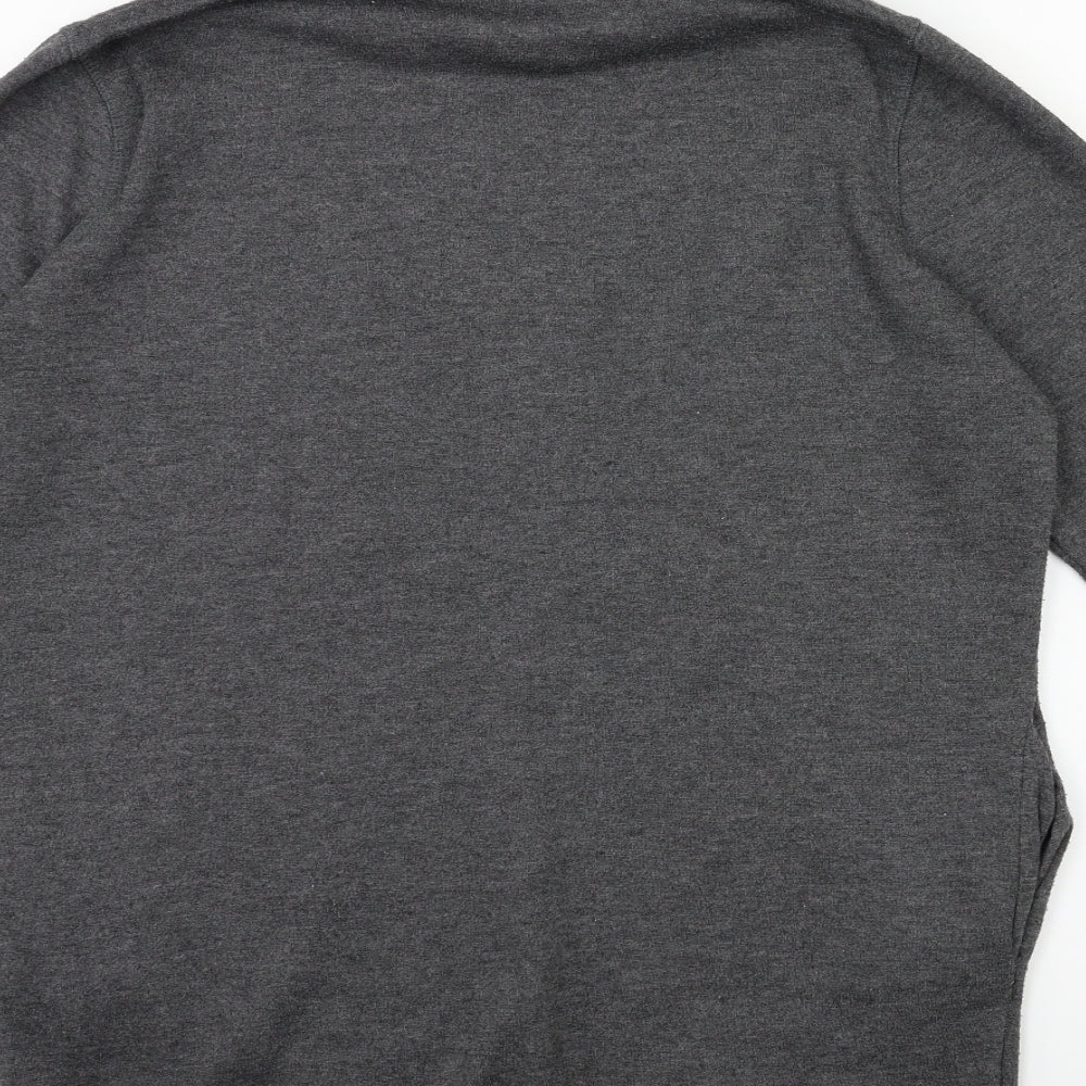 George Womens Grey Pullover Hoodie Size 12