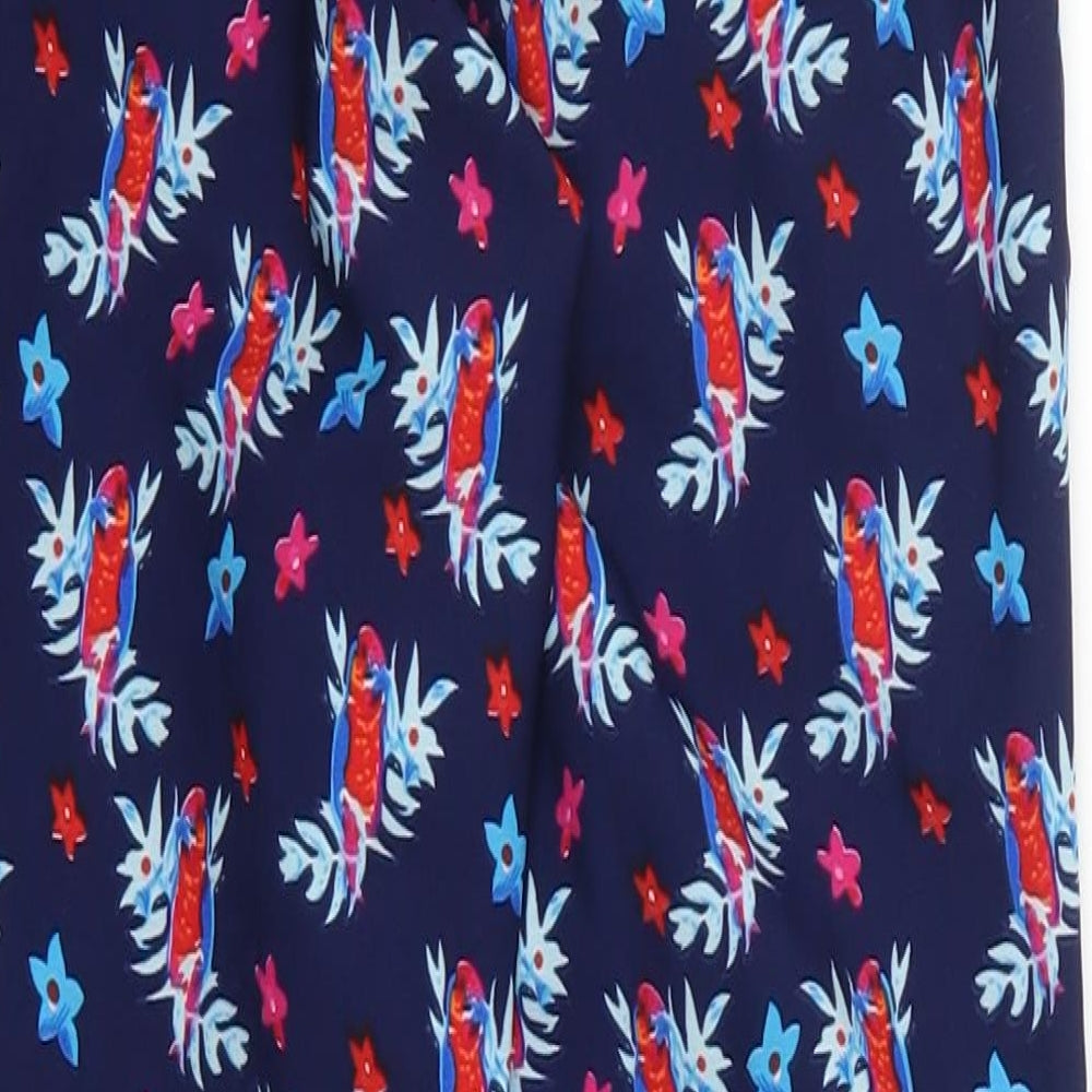 New Look Girls Blue Floral Bloomer Trousers Size 9 Years - Birds