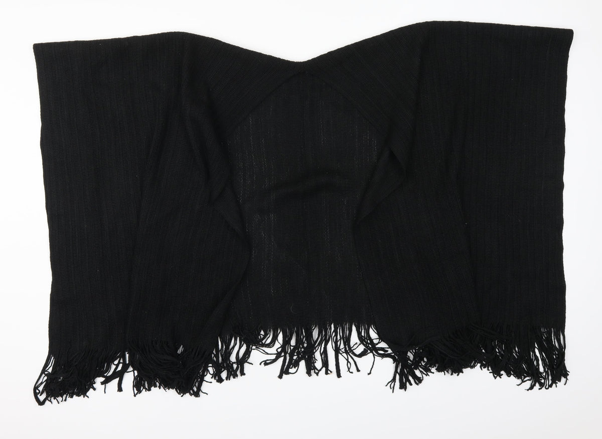 Preworn Womens Black Shawl/Wrap