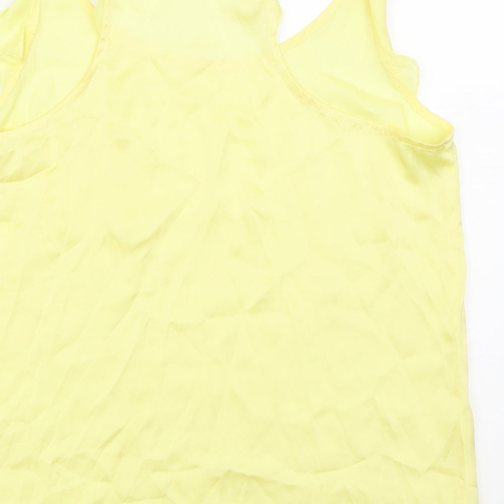 Red Herring Womens Yellow Basic Blouse Size 12