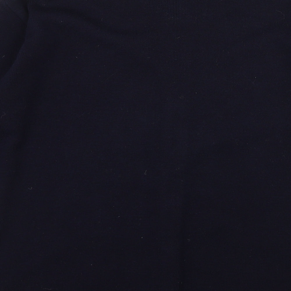 Akal Womens Blue Floral Knit Cardigan Jumper Size L