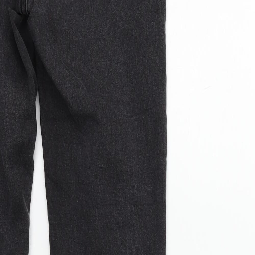 New Look Womens Grey Straight Jeans Size 10 L27 in