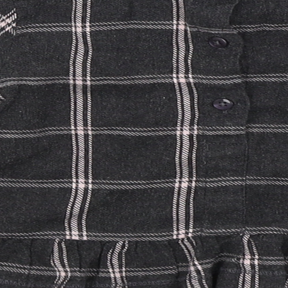 F&F Baby Black Check Basic T-Shirt Size 6-9 Months