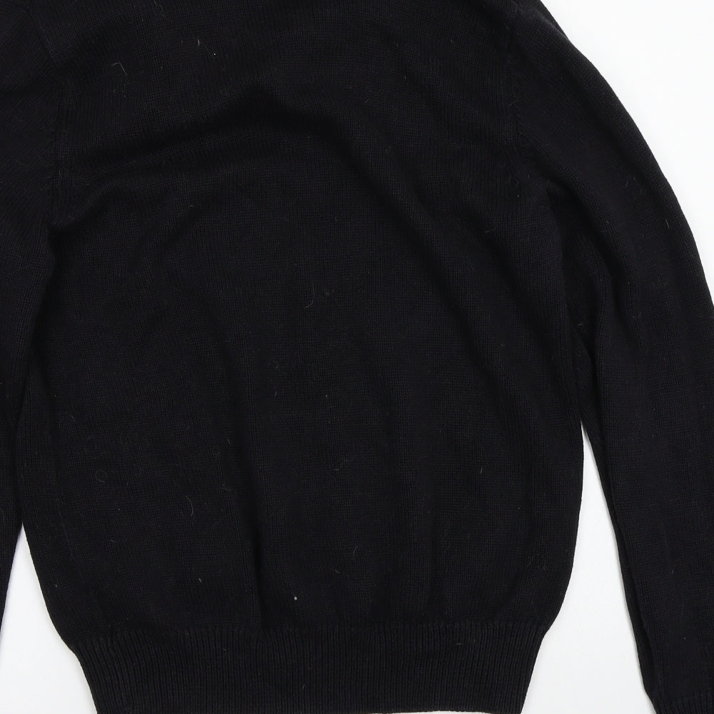 Marks & Spencer Mens Black Pullover Jumper Size M