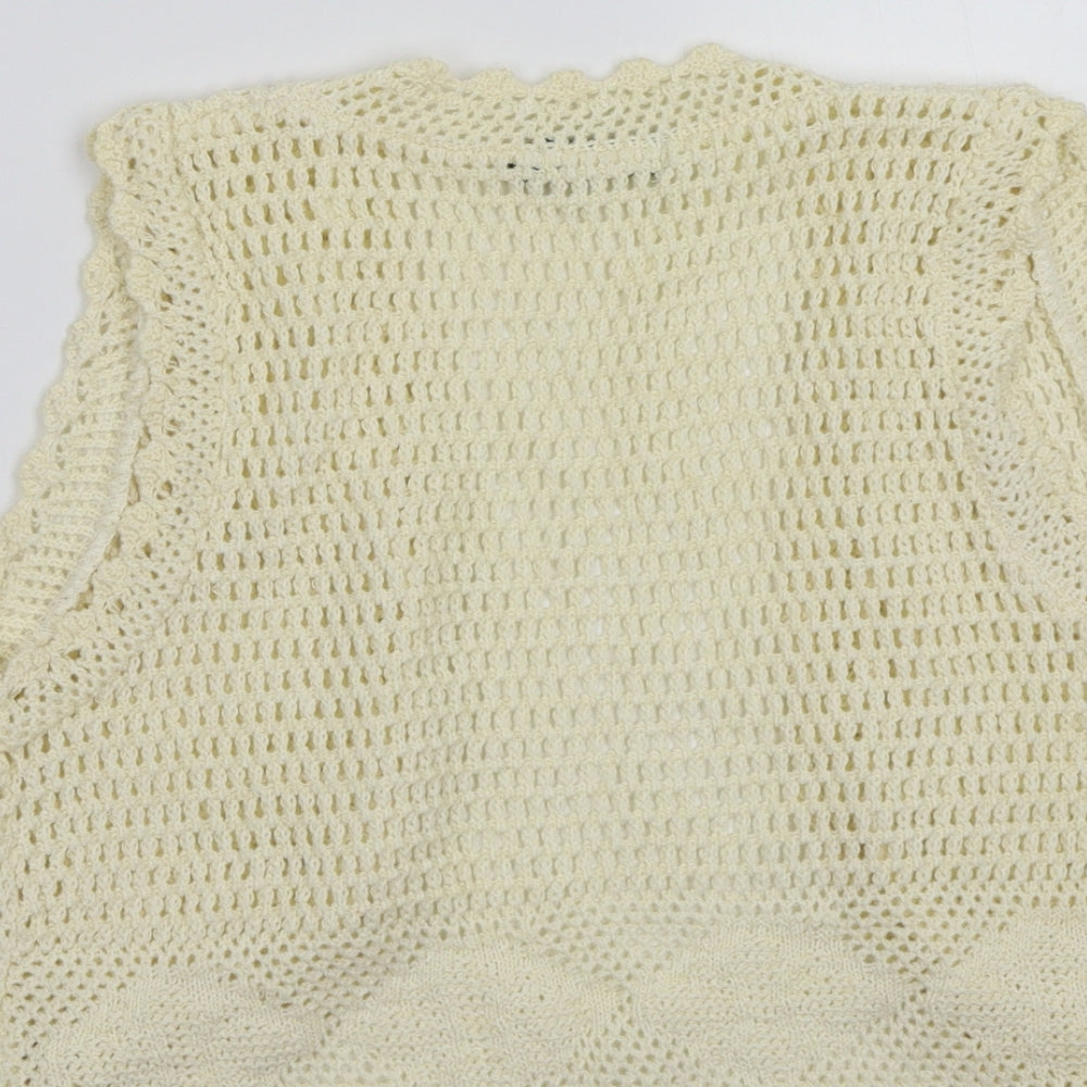 Pura moda Womens Beige Cardigan Jumper Size S