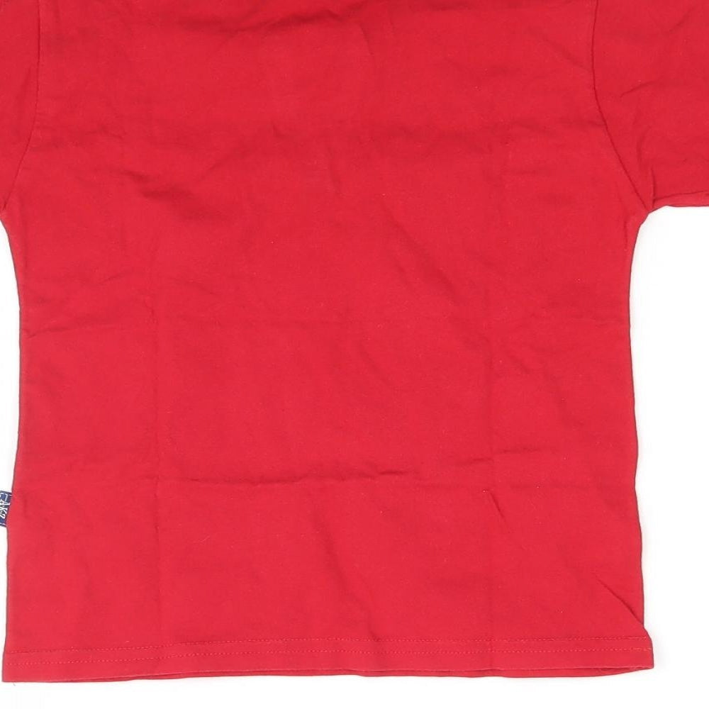 Alakazoo Boys Red Jersey Basic T-Shirt Size 4 Years - skateboard
